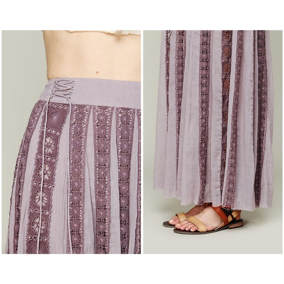 *SOLD* Free People Ribbon Corset Maxi Skirt - Picture 3 of 13